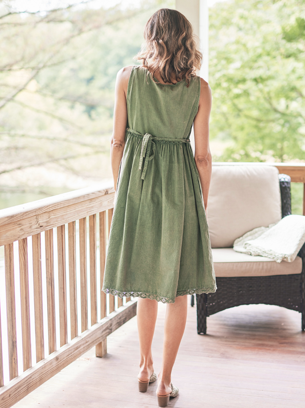 Summer Hour Dress ~ Olive