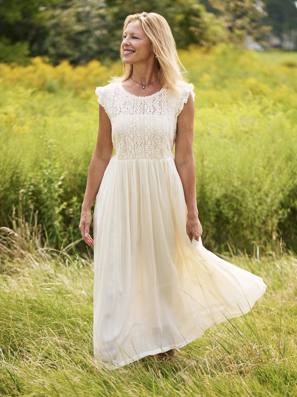 Poetry Dress ~ Cream