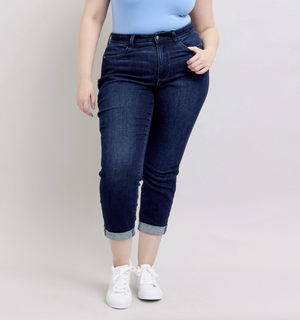 Open image in slideshow, Sandi Dark Wash Boyfriend { Reg &amp; Curve } ~ 16W
