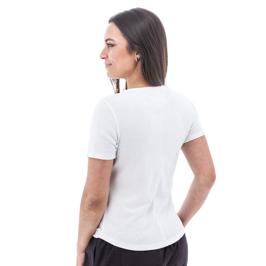Sandia Henley Tee ~ White