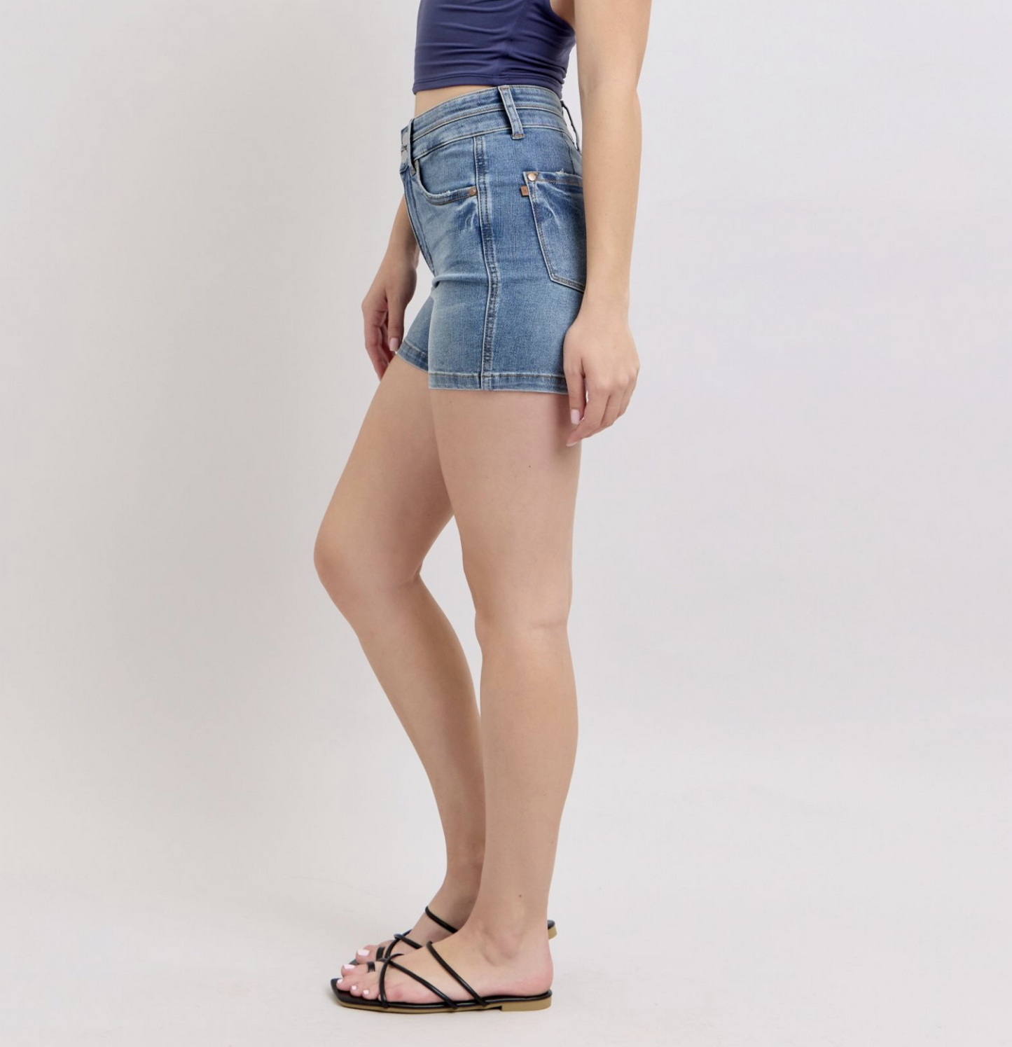 Nadine Double Button Shorts { Reg & Curve }