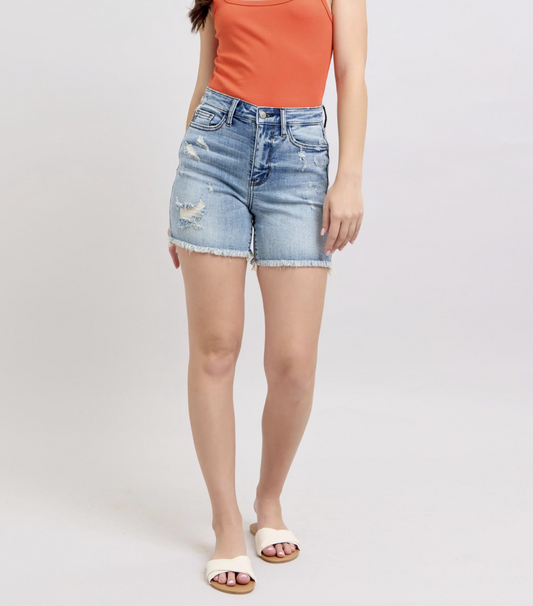 Fabi Distressed Shorts { Reg }