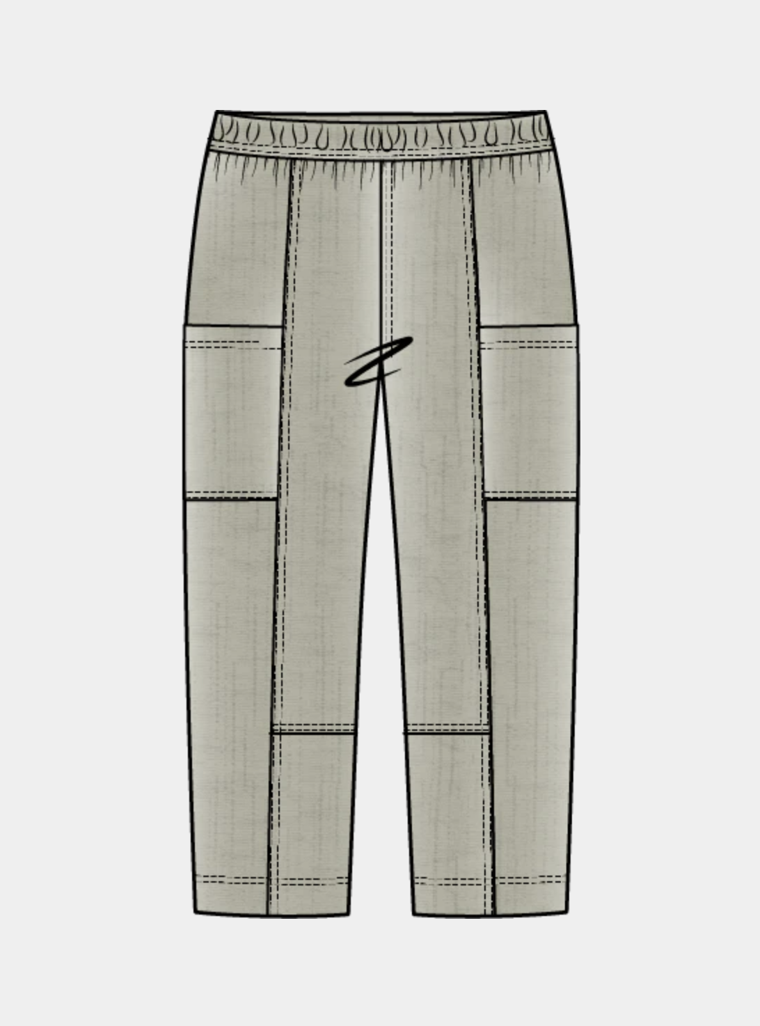 Siara Tapered Crop Pant ~ Light Khaki