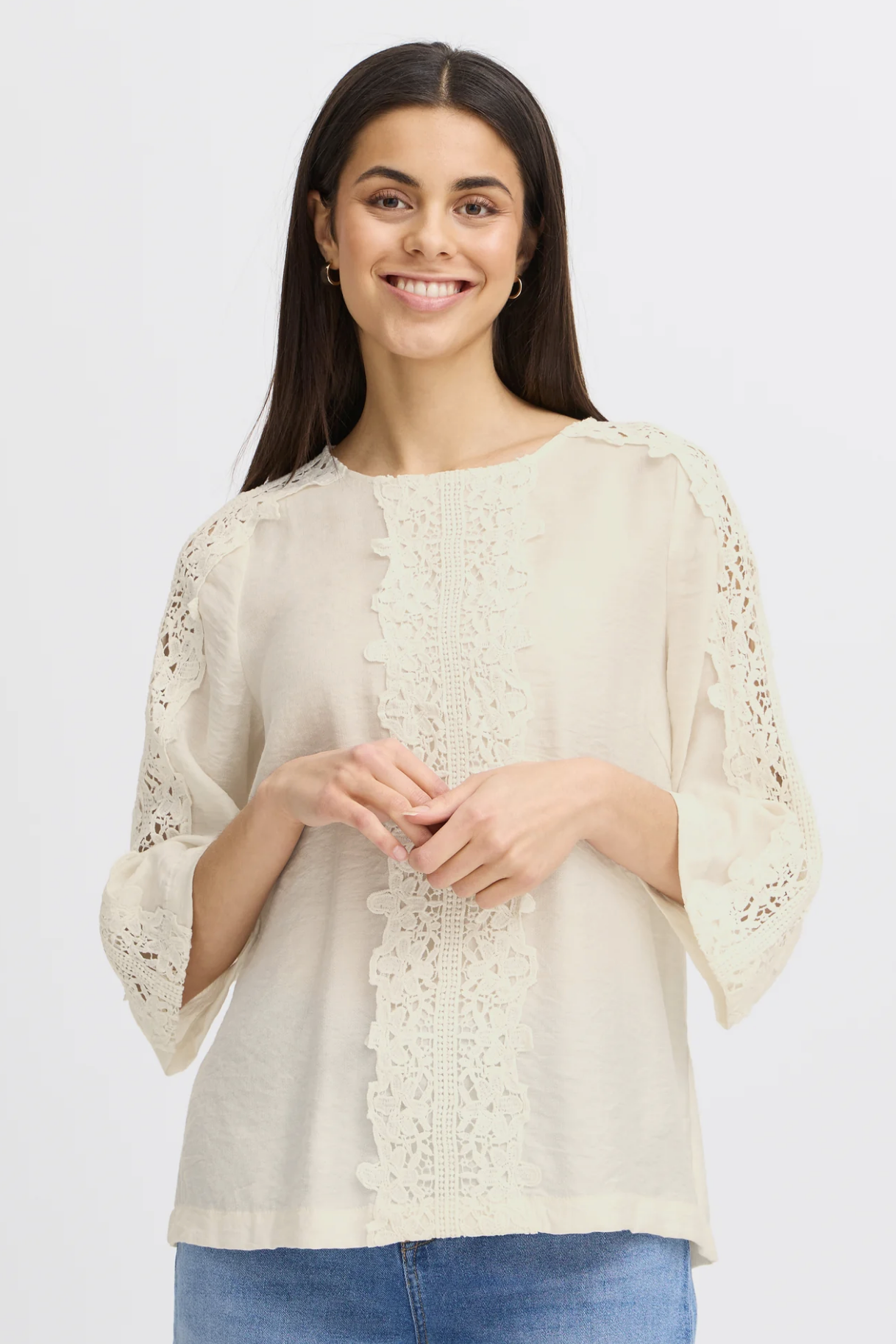 Blondie Blouse ~ Cream