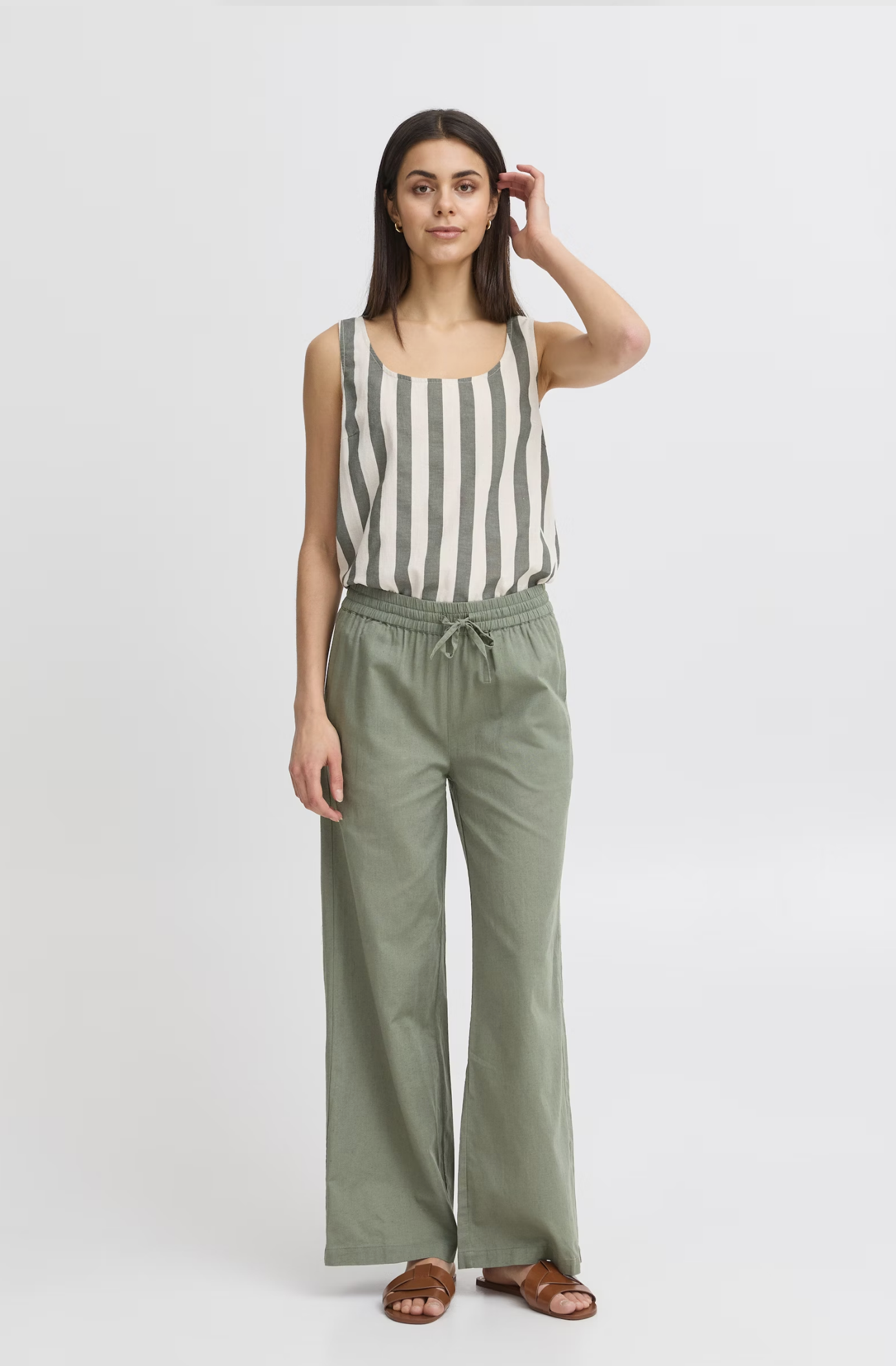 Mallia Pants ~ Agave Green
