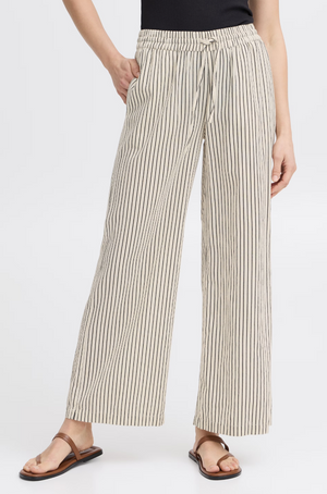 Open image in slideshow, Madison Pant ~ Natural Stripe
