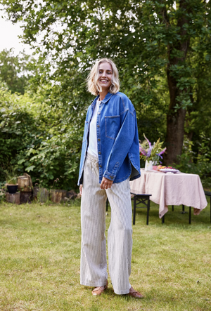Madison Pant ~ Natural Stripe