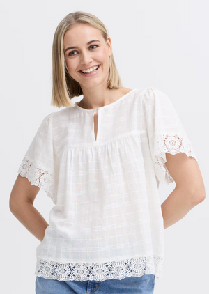 Open image in slideshow, Lanay Blouse ~ Off White
