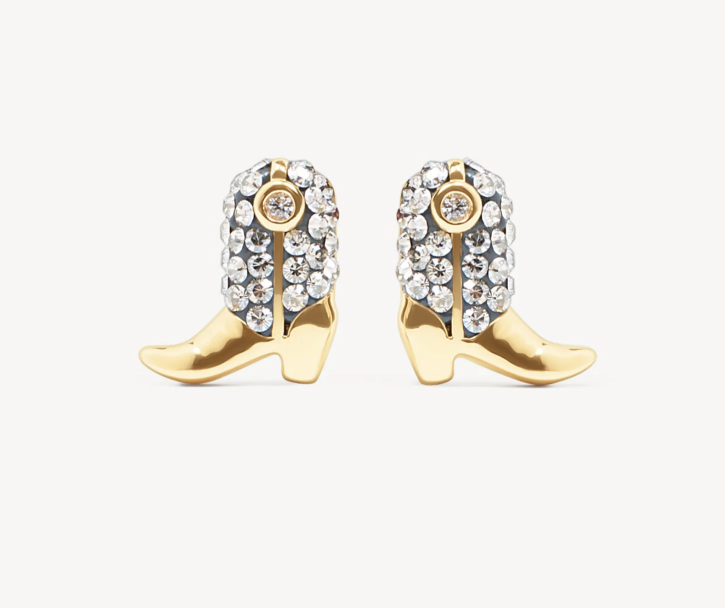 Ride Boot Sparkle Stud Earrings