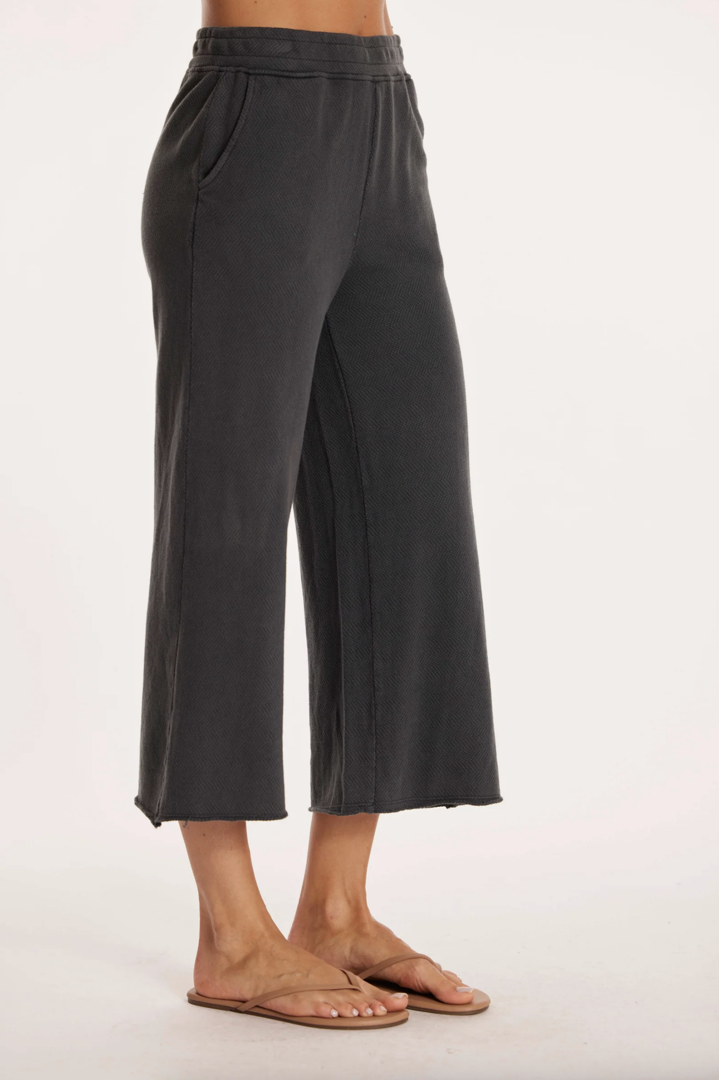 Kathy Crop Pant ~ Washed Ebony