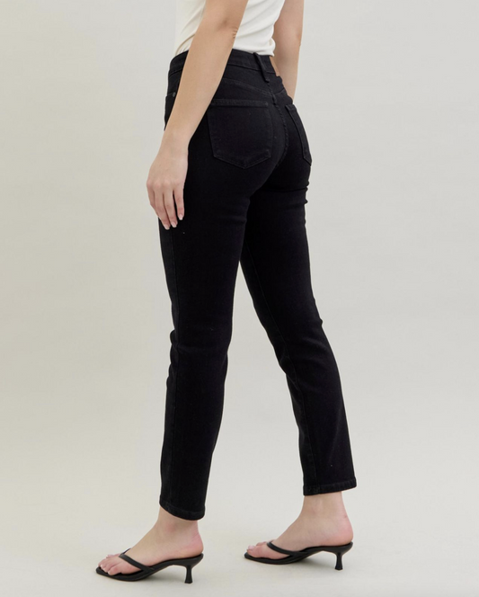Reta Black Slim Fit Jean { Reg & Curve }