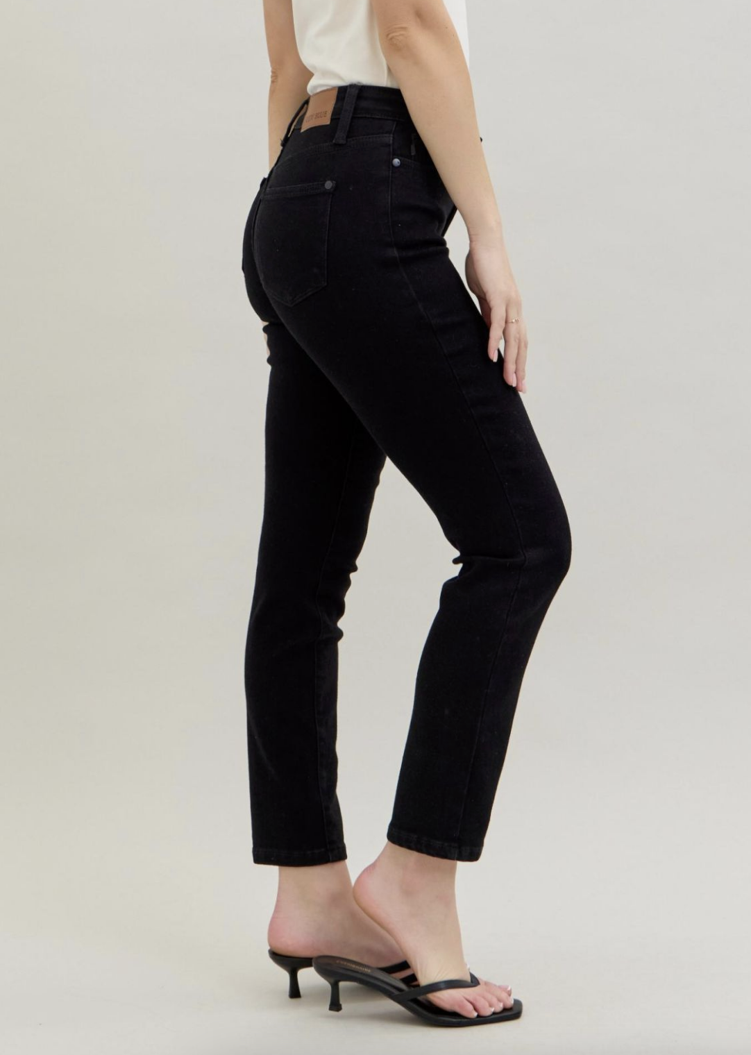 Reta Black Slim Fit Jean { Reg & Curve }