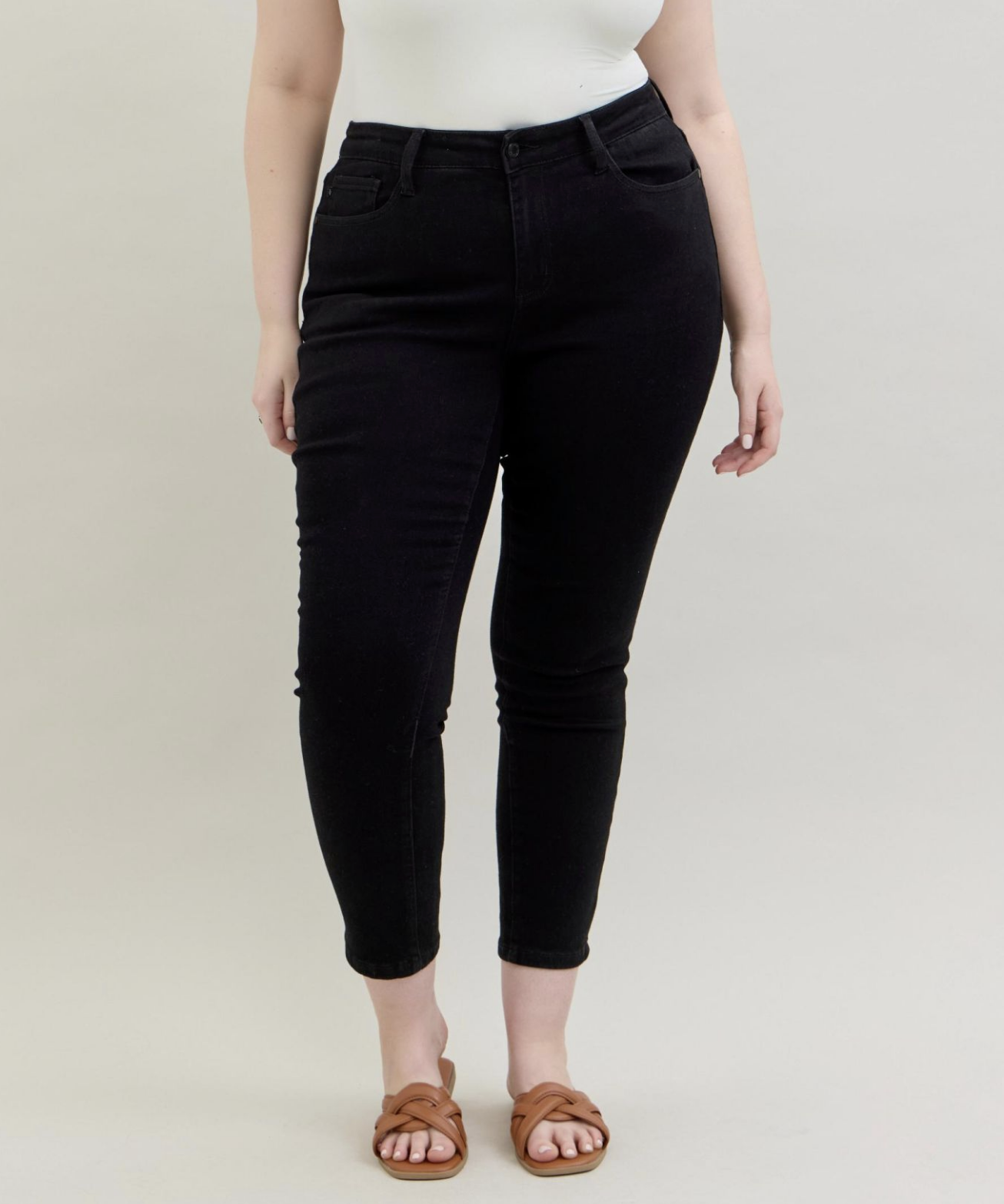 Reta Black Slim Fit Jean { Reg & Curve }