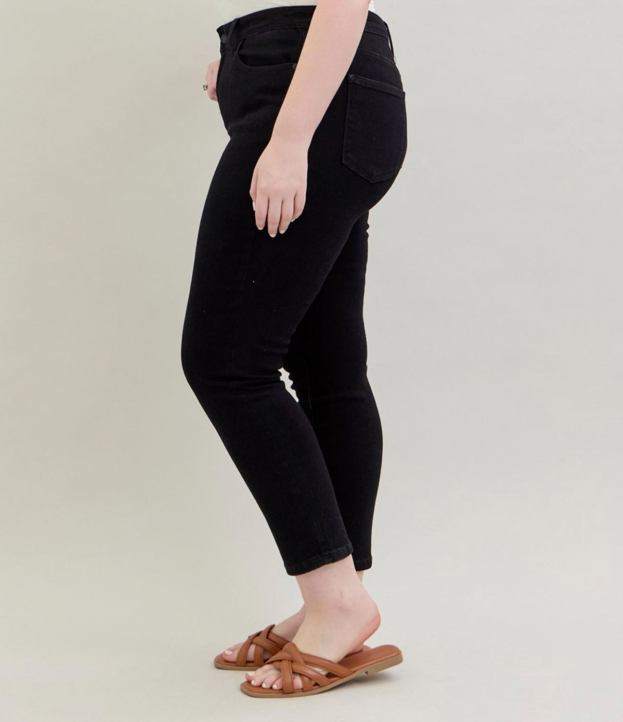 Reta Black Slim Fit Jean { Reg & Curve }