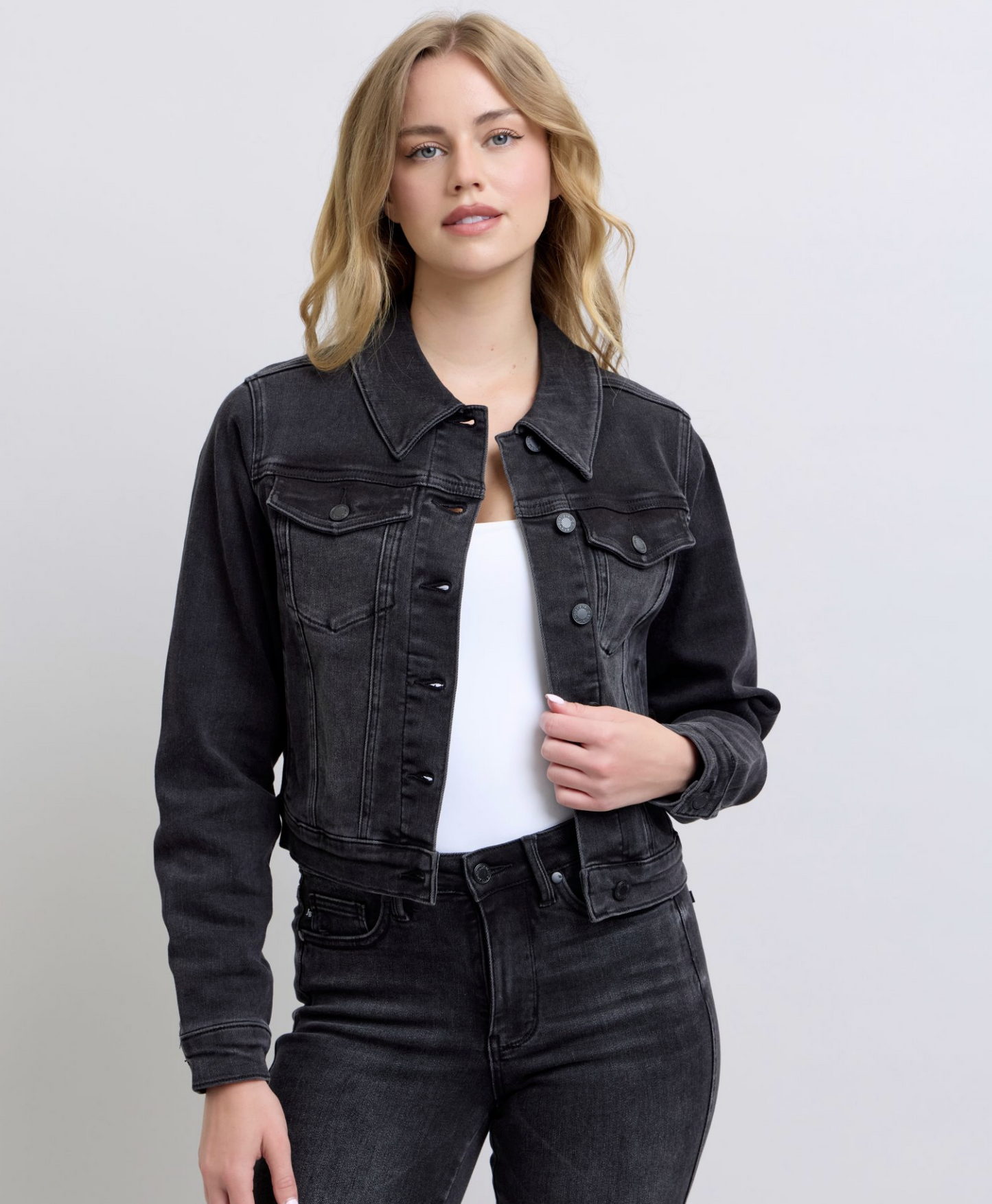 Kade Denim Jacket ~ Washed Black