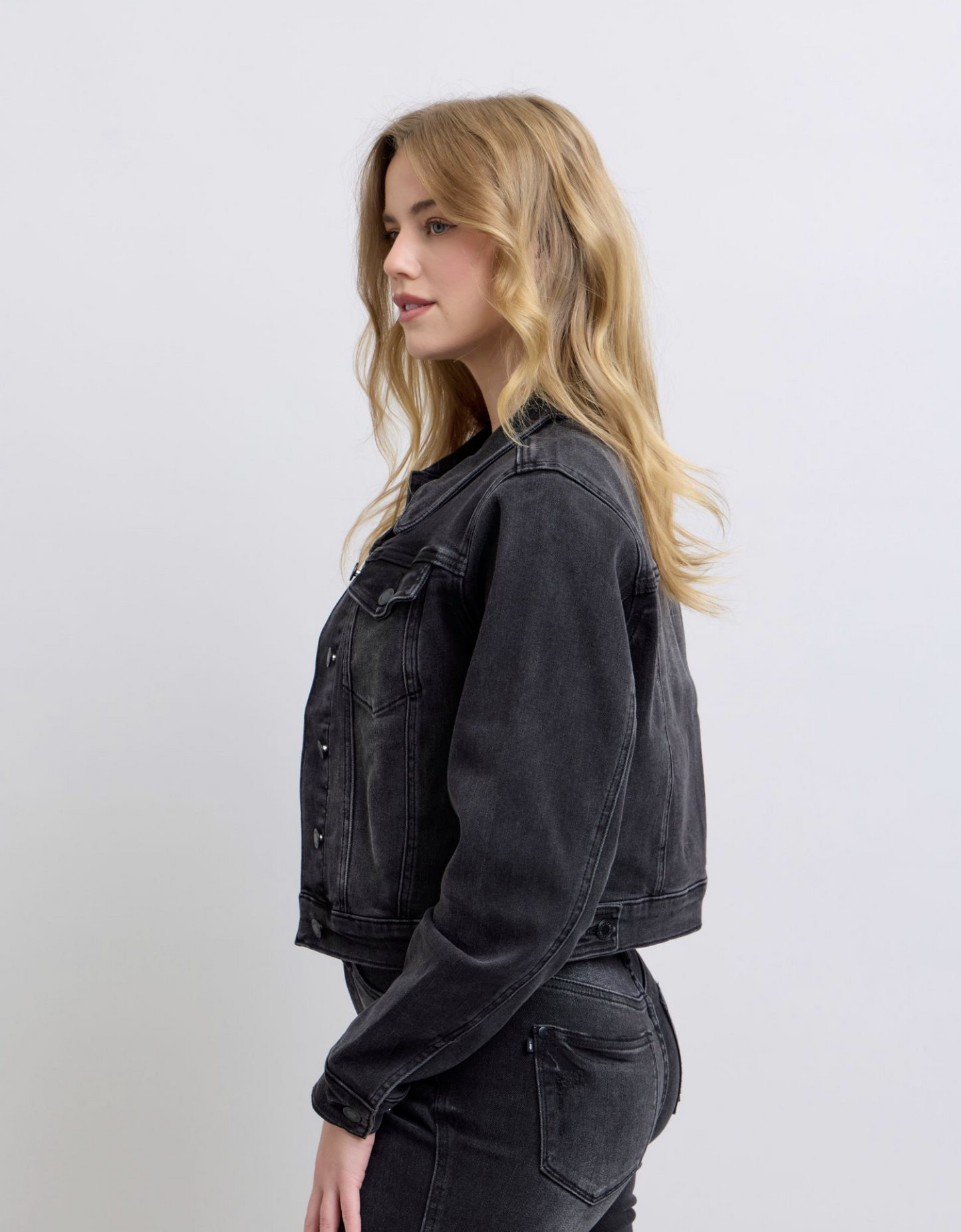 Kade Denim Jacket ~ Washed Black