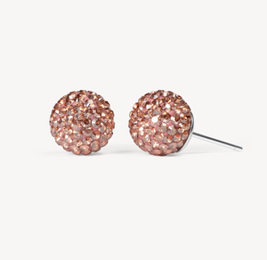 Open image in slideshow, Desert Rose Sparkle Ball™ Stud Earrings
