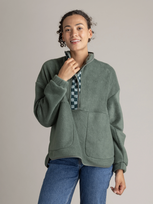 Dawn Heavy Fleece Quarter Snap Pullover