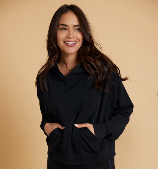Aimee Relaxed Hoodie ~ Black