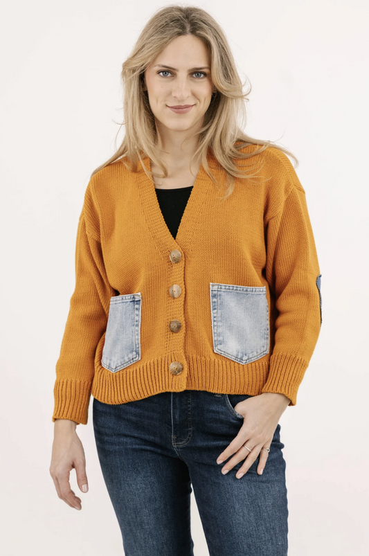 Cortland Cardigan ~ Desert Orange