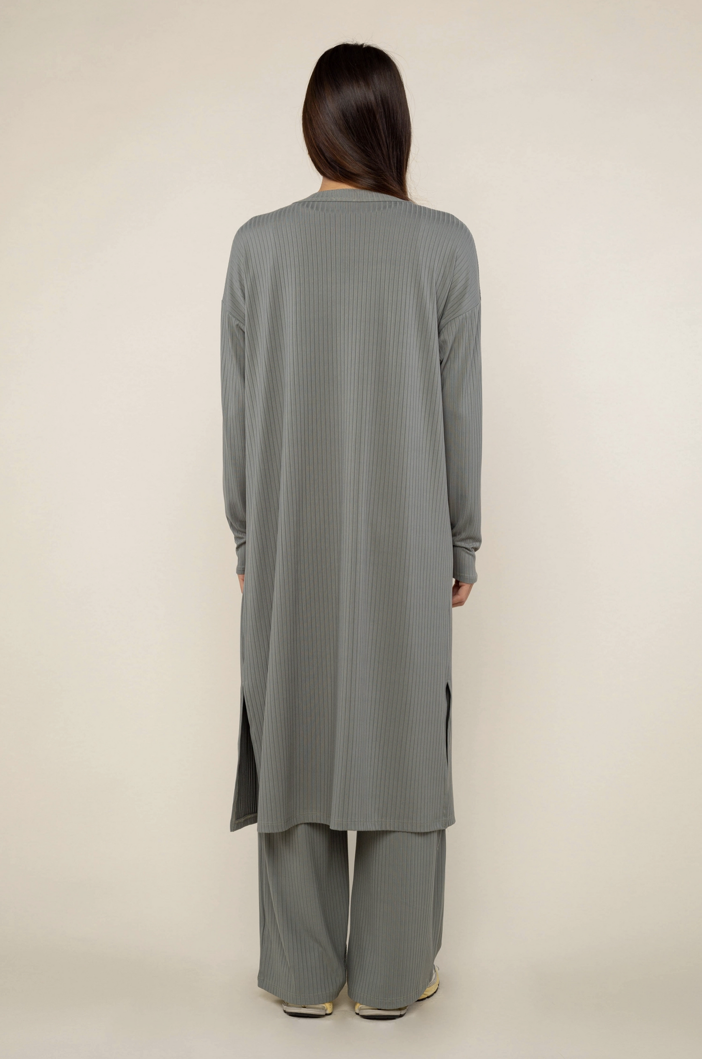 Lennon Rib Duster ~ Sage ~ Curve