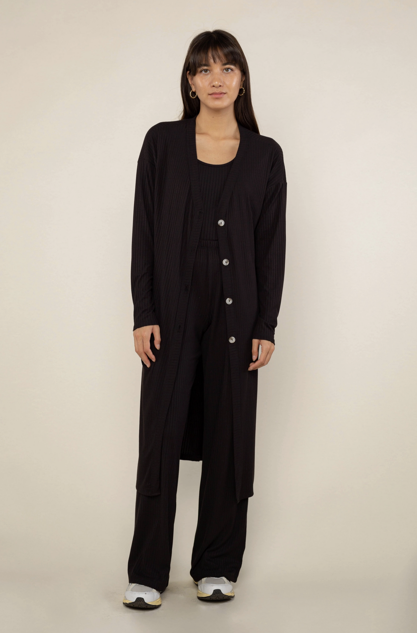 Lennon Rib Duster ~ Black