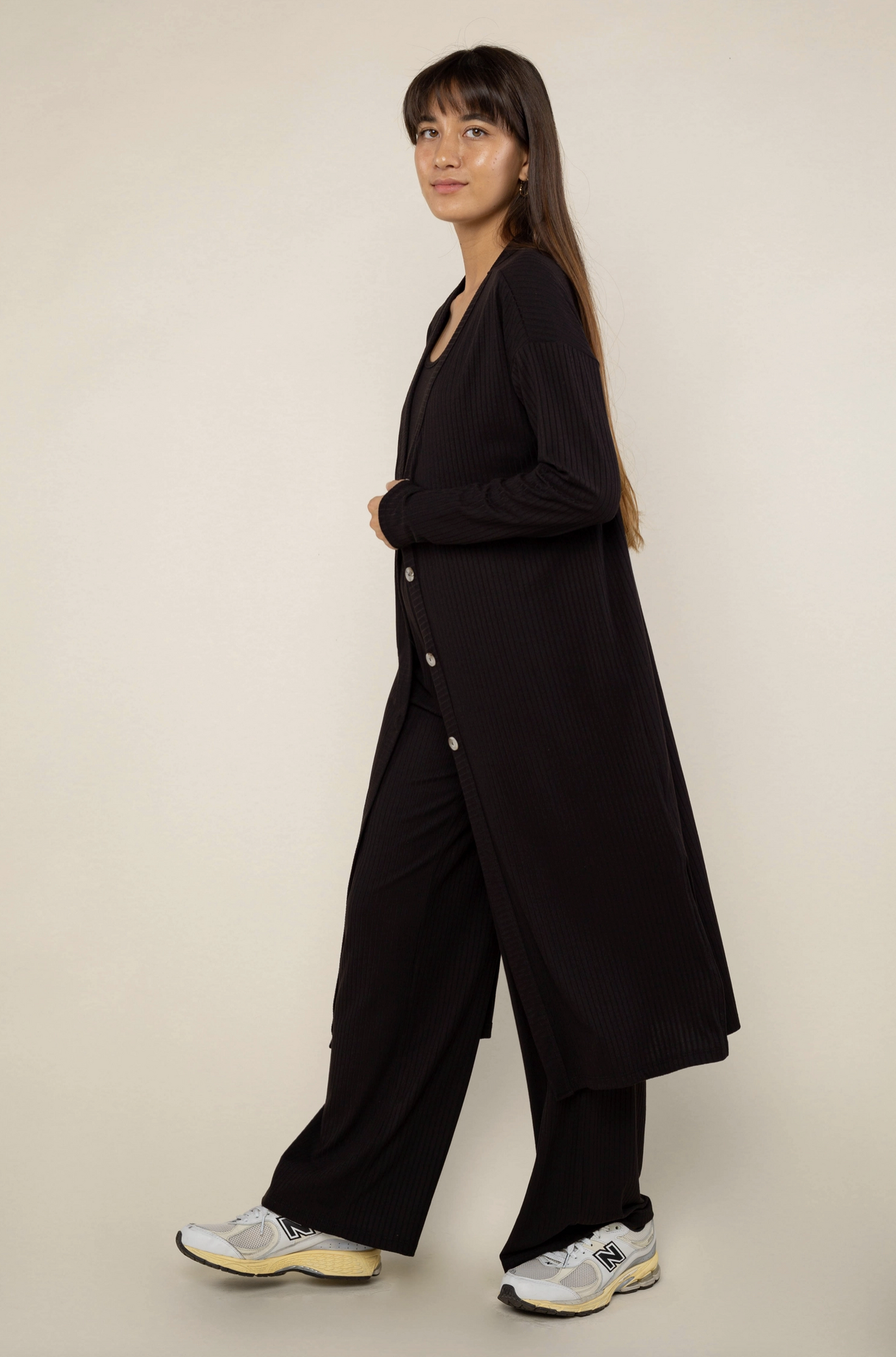 Lennon Rib Duster ~ Black