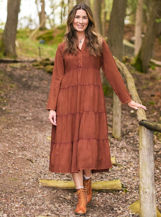 Cecilia Dress ~ Cinnamon