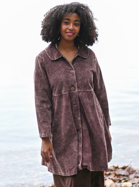 Farmer's Market Corduroy Jacket ~ Vintage Plum