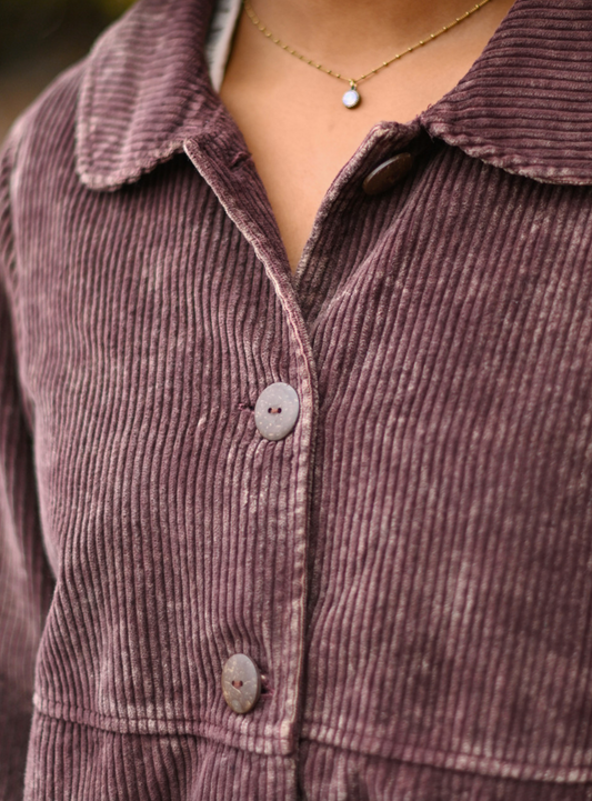 Farmer's Market Corduroy Jacket ~ Vintage Plum