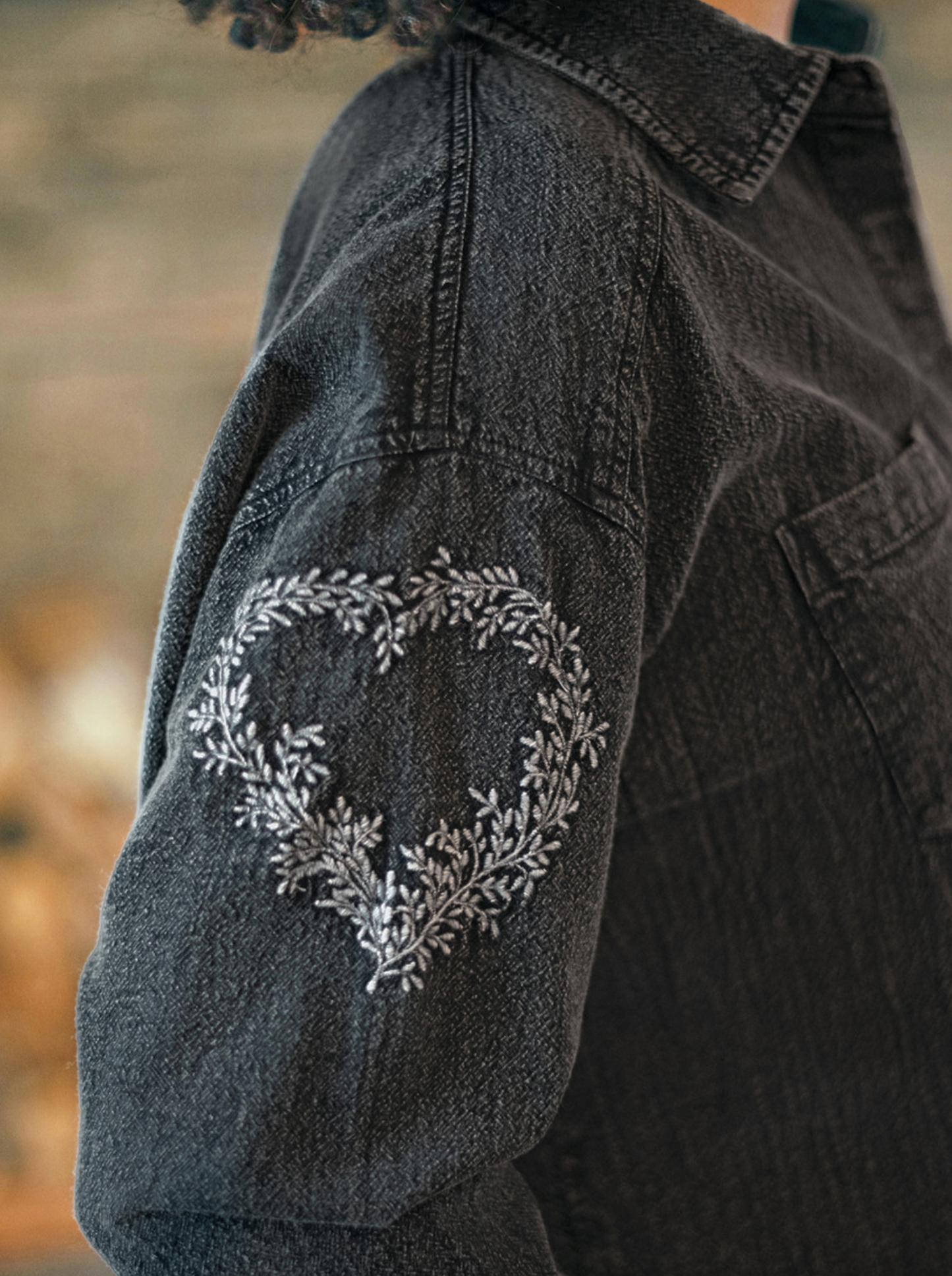 My Heart Knows Blouse ~ Charcoal