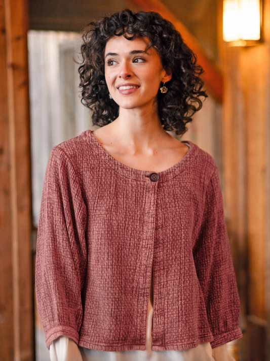 Redwoods Cover Up ~ Sunwashed Maroon
