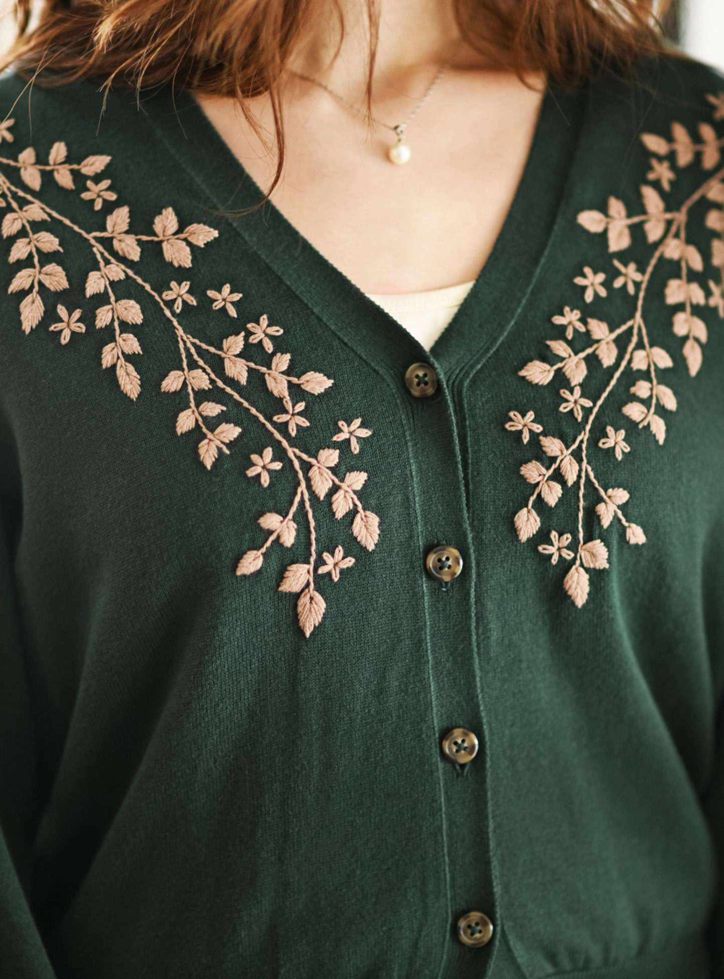 Ivy Hollow Sweater ~ Forest Green