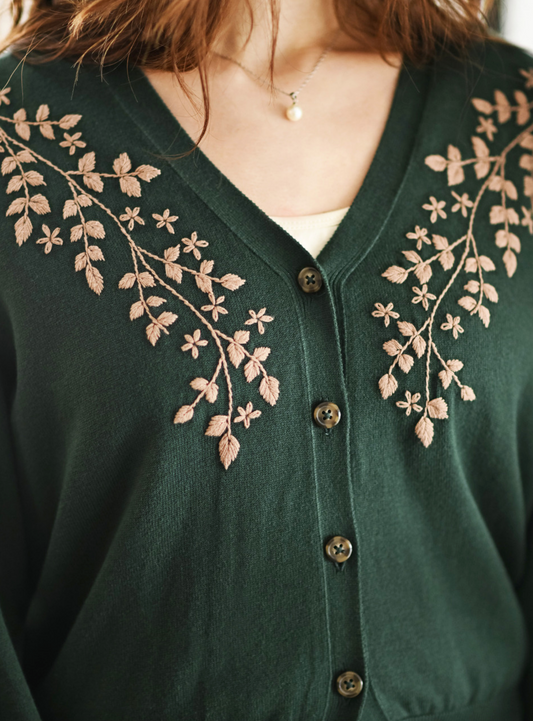 Ivy Hollow Sweater ~ Forest Green