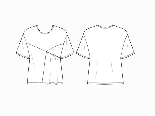 Clara Boxy Tee ~ Black