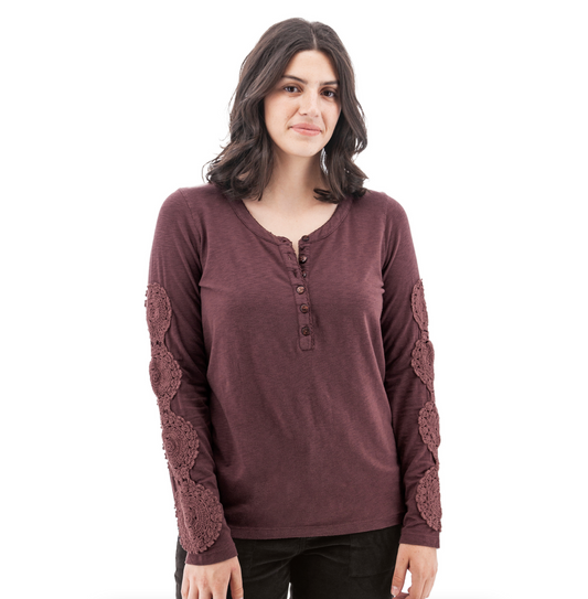 Crystal Crochet Henley