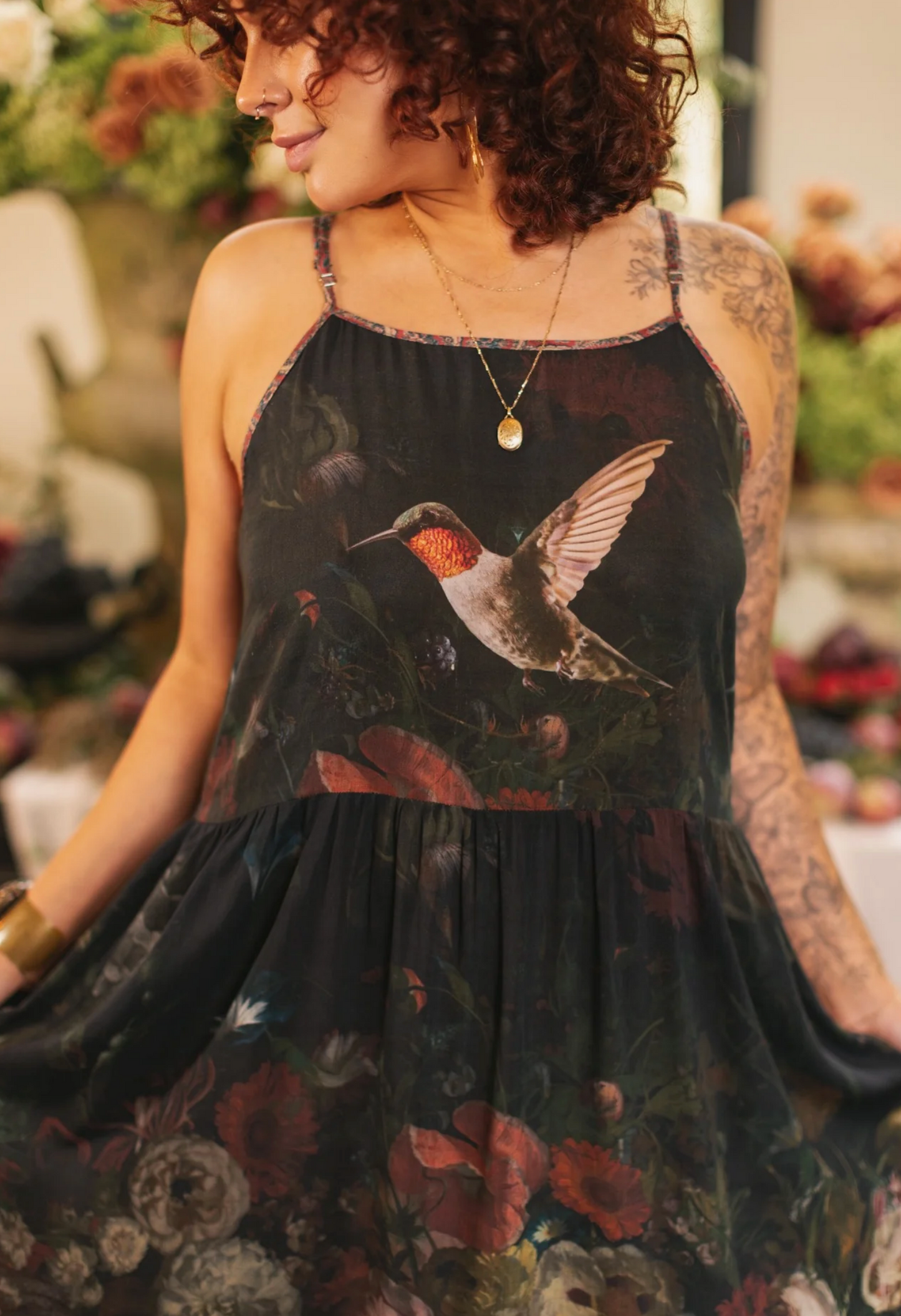 Flight of Fancy Bohéme Slip Dress
