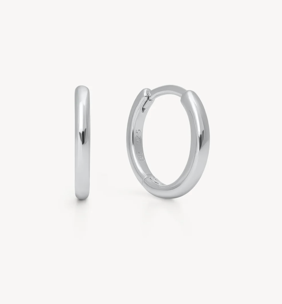 Silver Hoop Earrings - Small