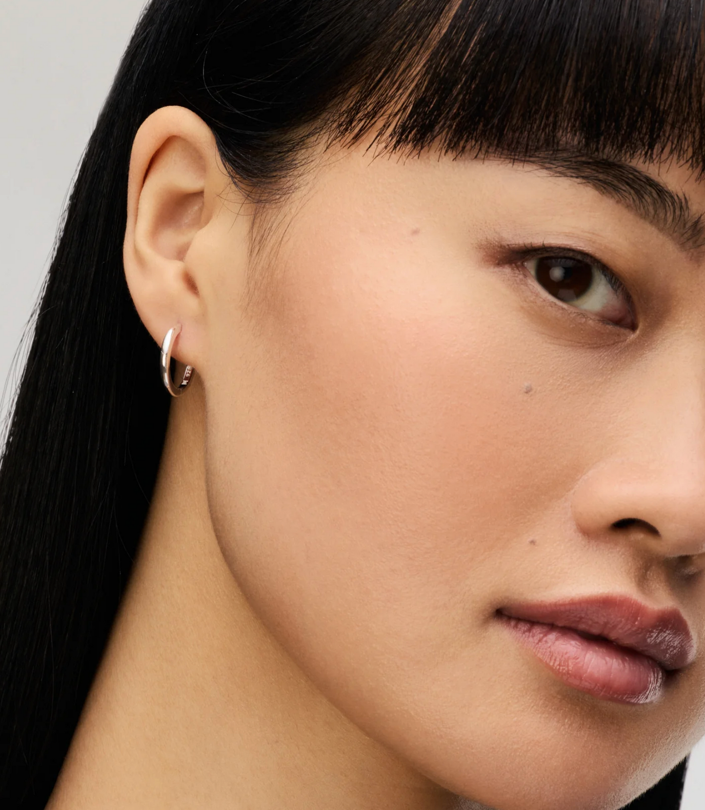 Silver Hoop Earrings - Small