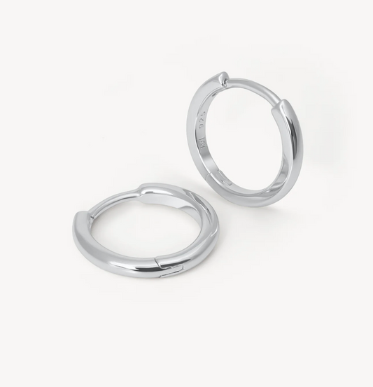 Silver Hoop Earrings - Small