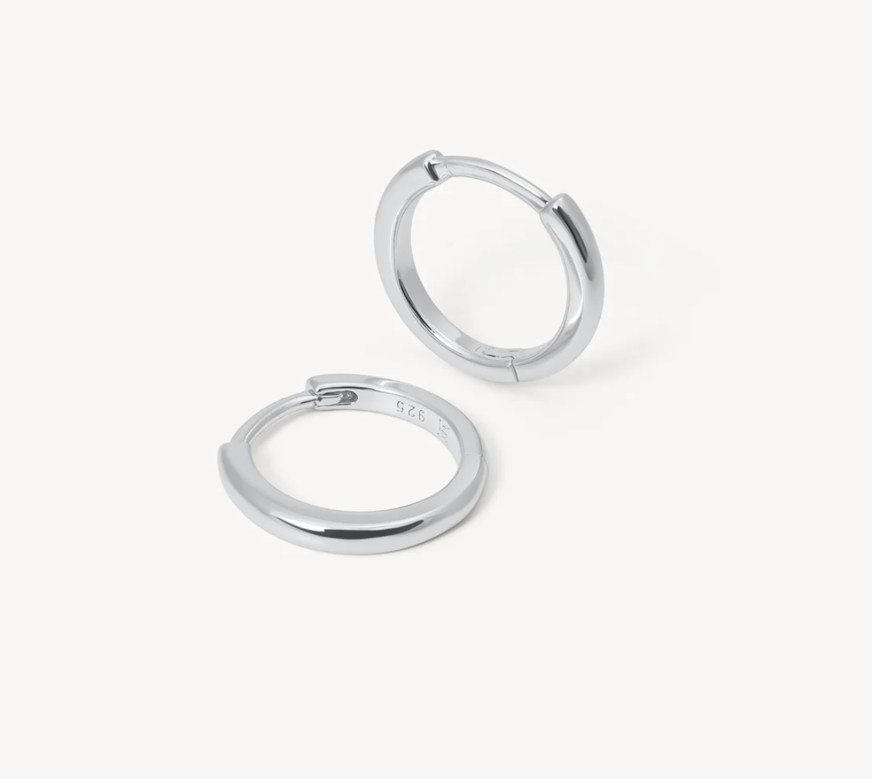Silver Hoop Earrings - Mini