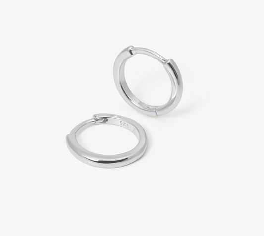 Silver Hoop Earrings - Mini