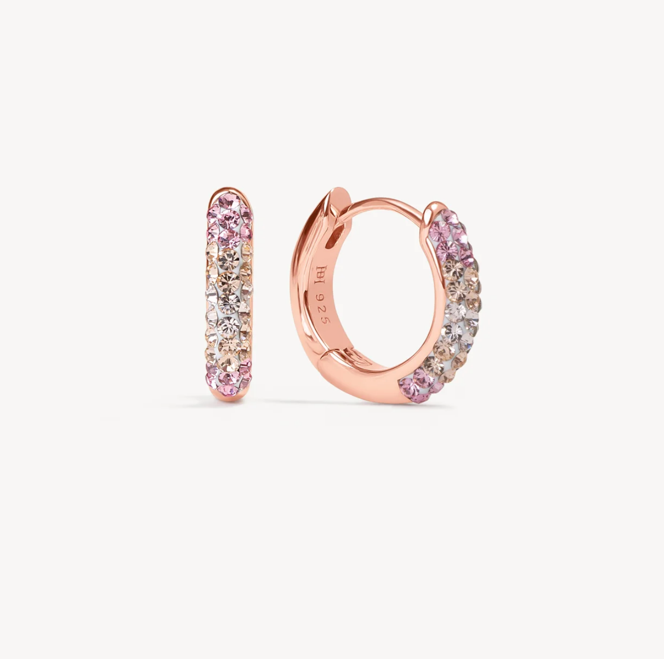 Pink Champagne™ Always On Sparkle Hoops