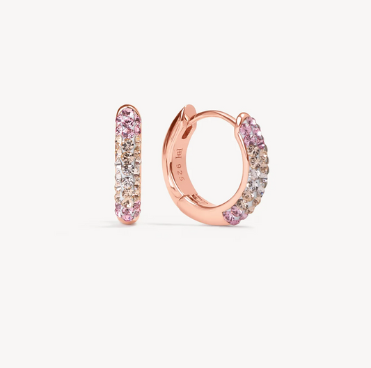 Pink Champagne™ Always On Sparkle Hoops