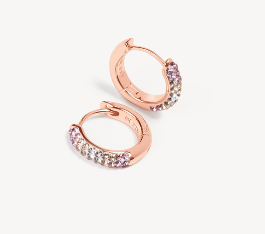 Pink Champagne™ Always On Sparkle Hoops