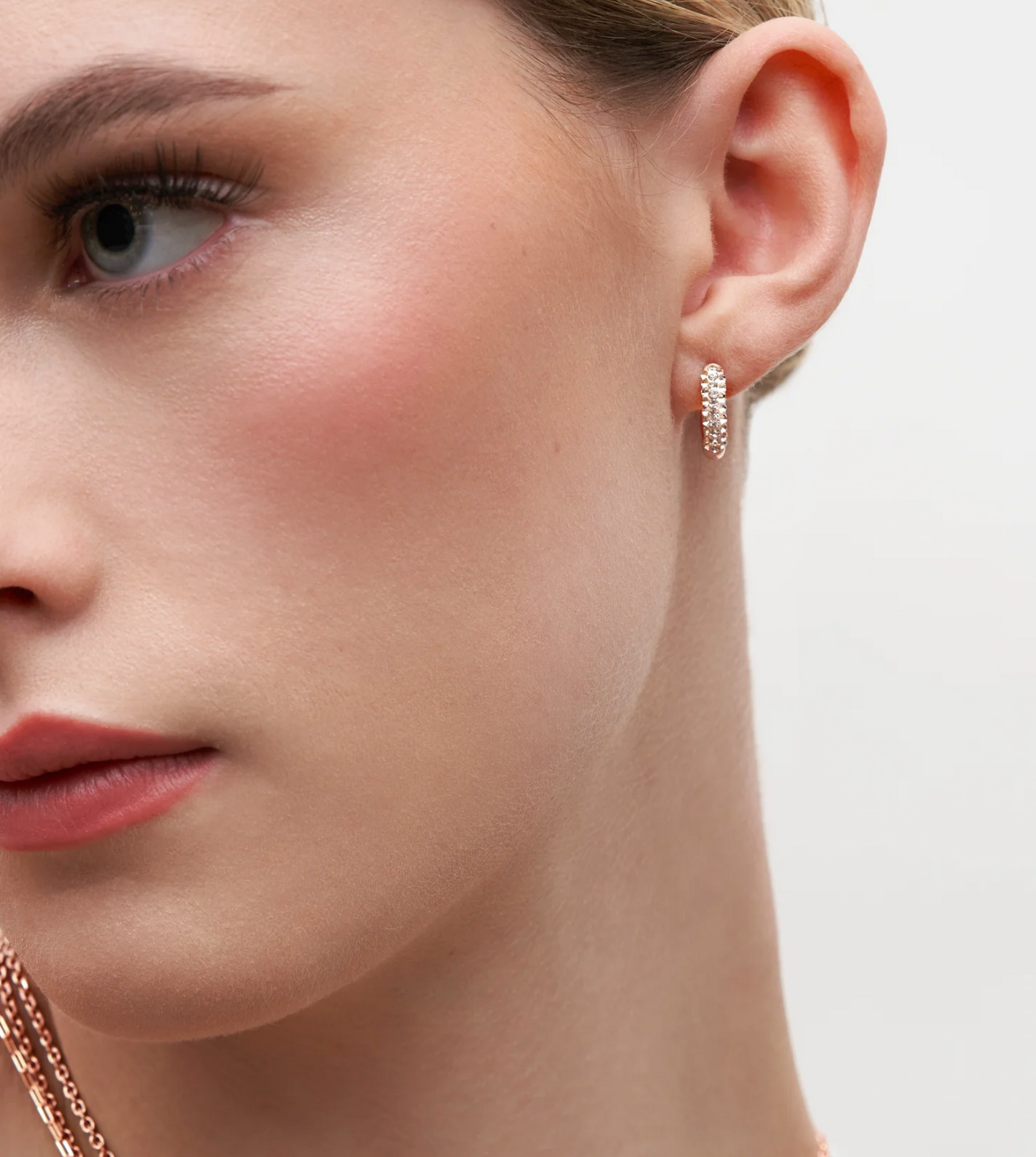 Pink Champagne™ Always On Sparkle Hoops