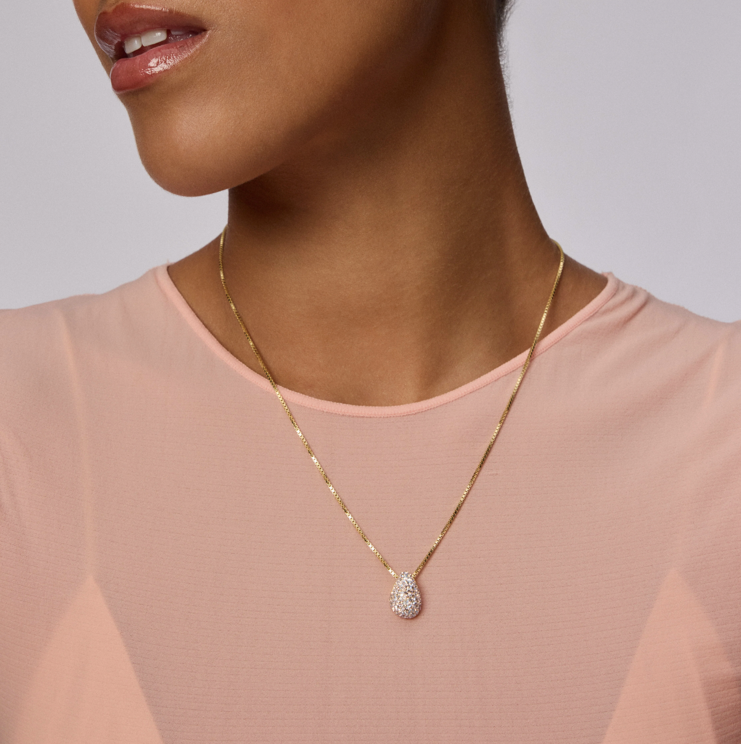 Champagne Sparkle Mini Drop Necklace - Hillberg & Berk™