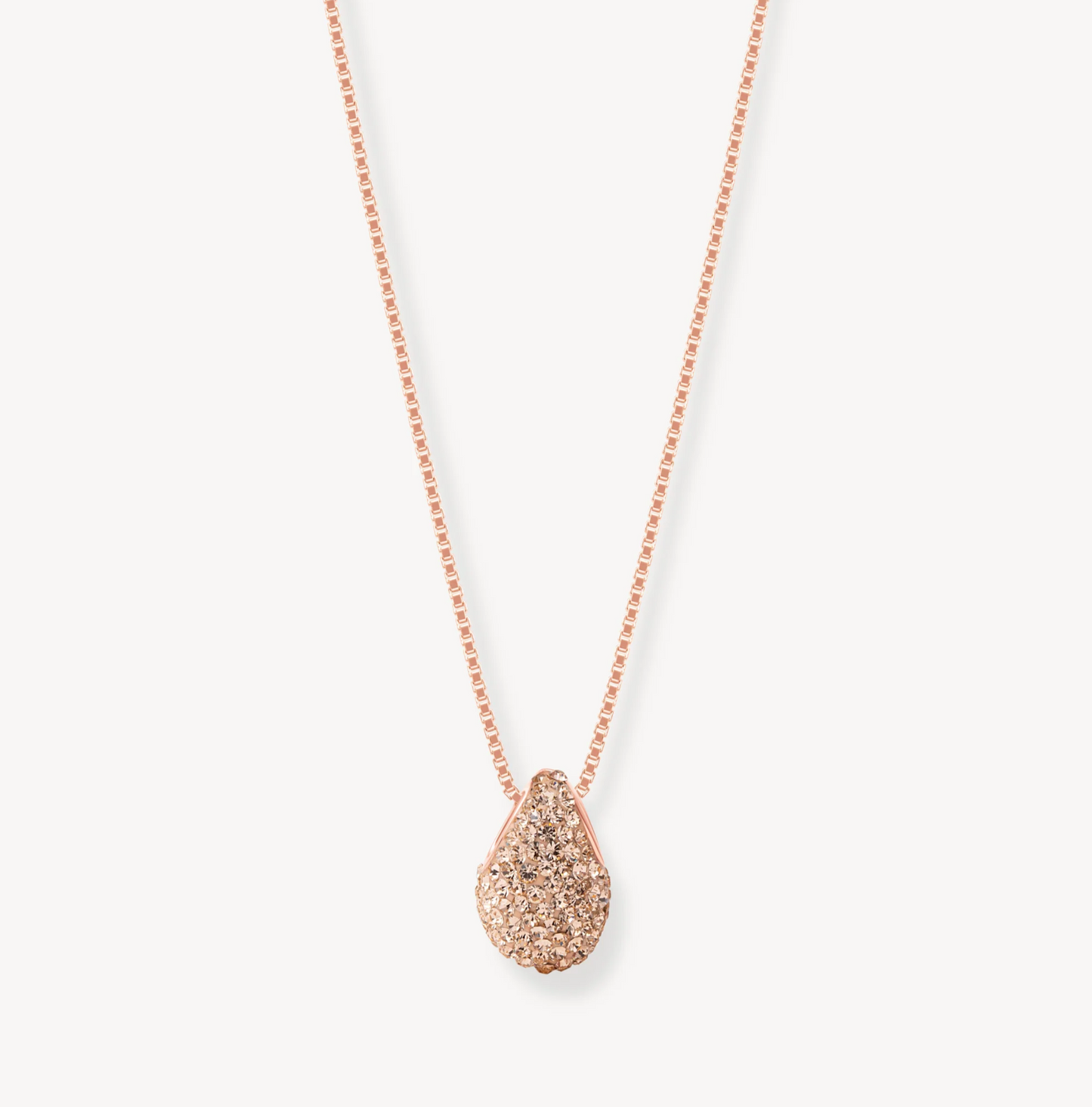 Rose Gold Sparkle Mini Drop Necklace - Hillberg & Berk™
