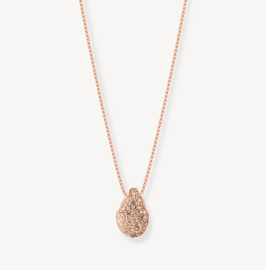Rose Gold Sparkle Mini Drop Necklace - Hillberg & Berk™
