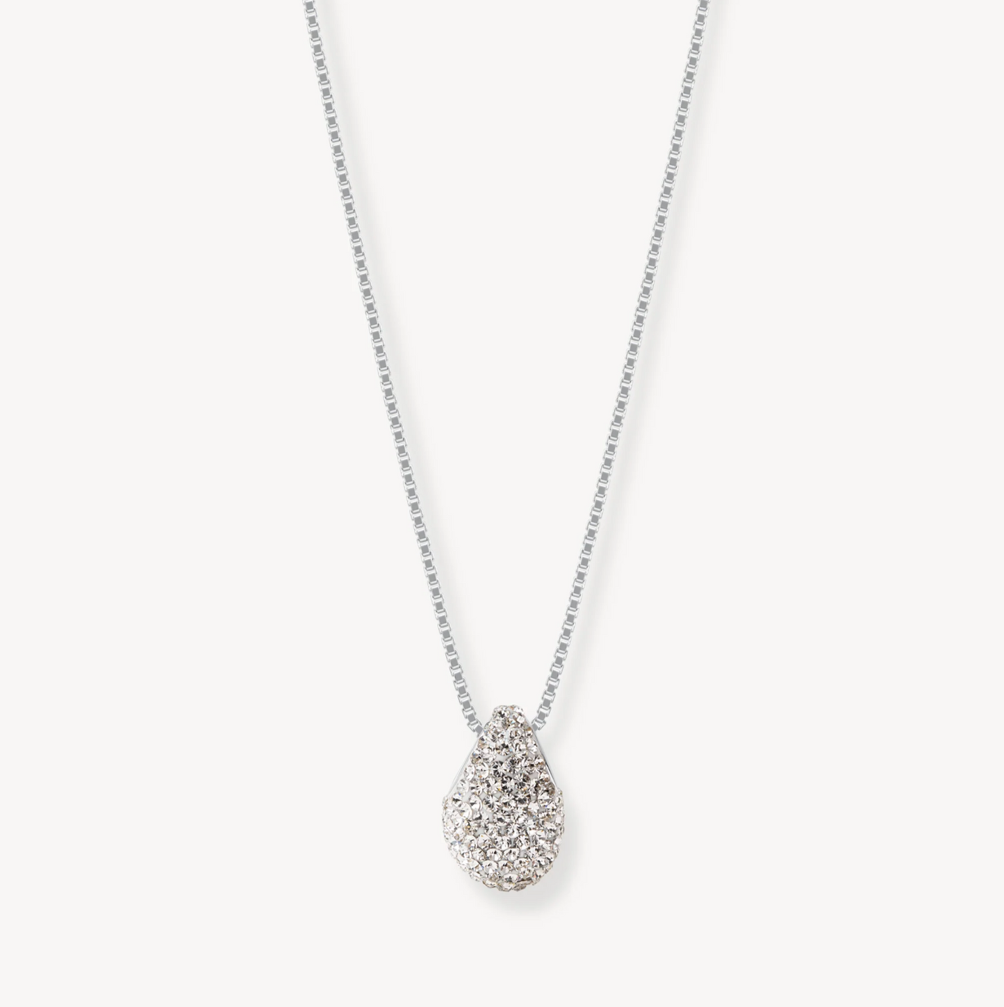 White Sparkle Mini Drop Necklace - Hillberg & Berk™